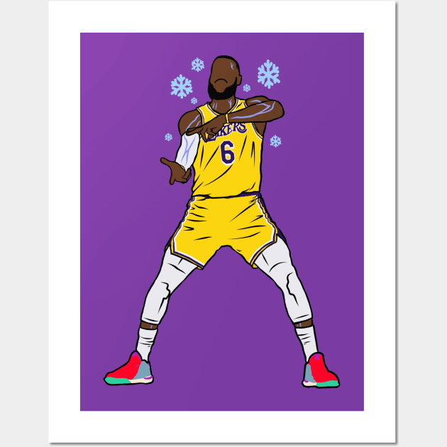 LeBron James Ice In My Veins Wall Art by rattraptees